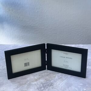 Furio Casual Woods Hinged Black Picture Frame Fits Two 4 x 6 Photos